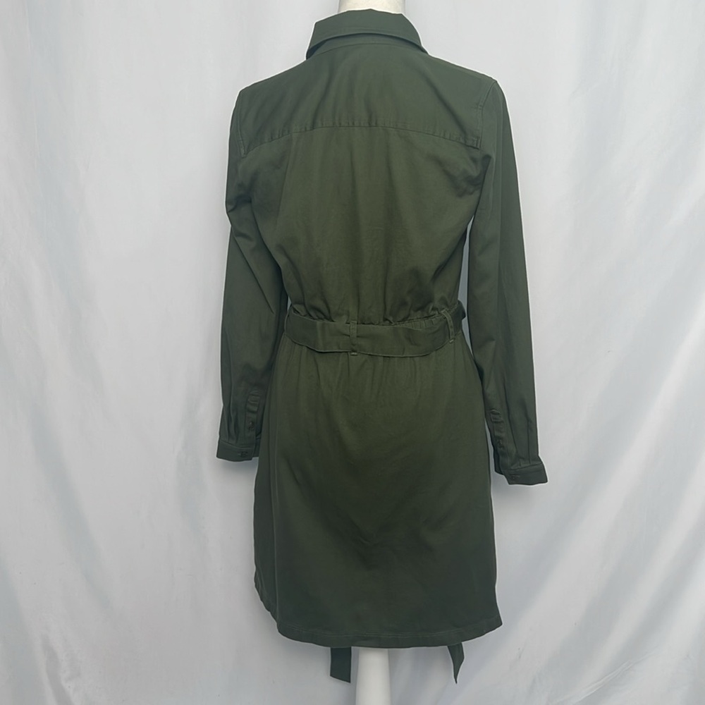 NWOT / J.Crew factory Long-sleeve utility shirtdress - Picture 4 of 7